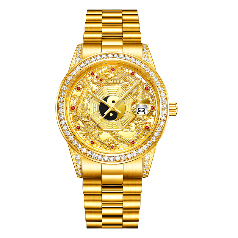 BEGEEL賓爵乾龍八卦男士機械腕表